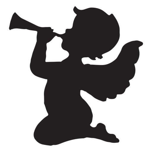 Ангелочек силуэт