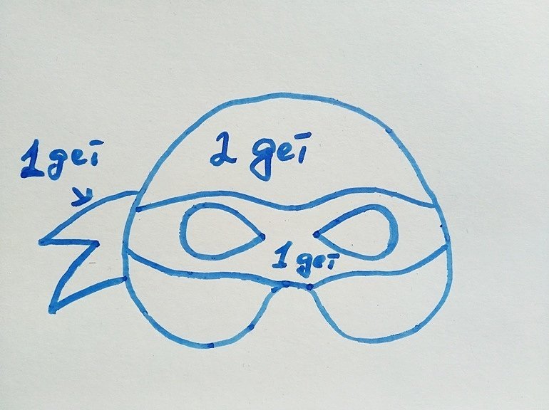 Маска Черепашки ниндзя из фетра