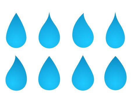 Трафарет капельки для вырезания