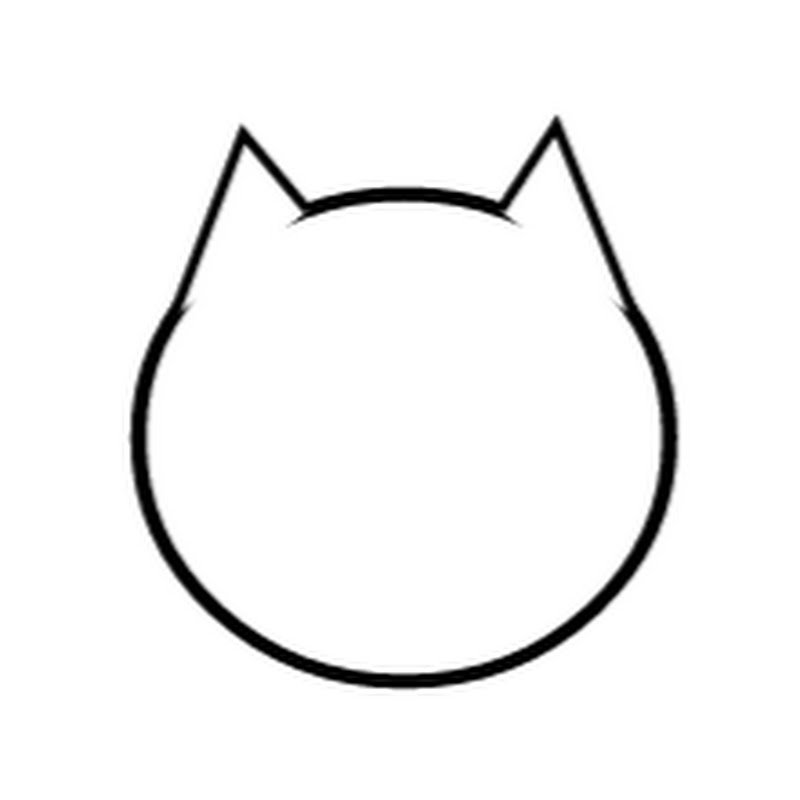 Контур мордочки кошки