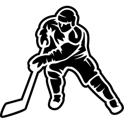Наклейка хоккеист