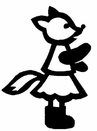 Украшение окон на новый год Лисичка