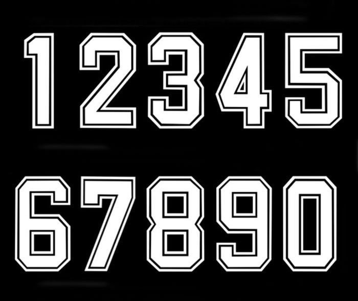 Шрифт для футбольной формы