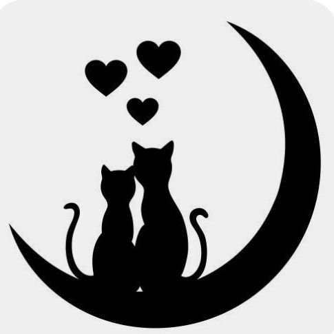 Силуэт котенка