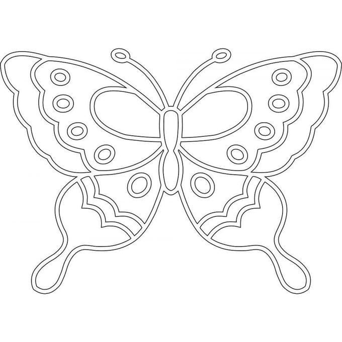 Бабочка шаблон для вырезания