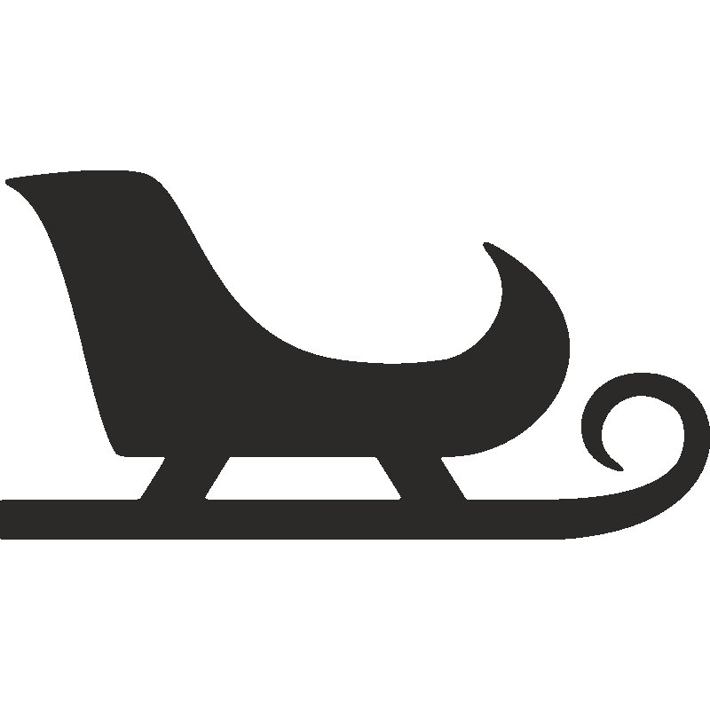 Сани трафарет