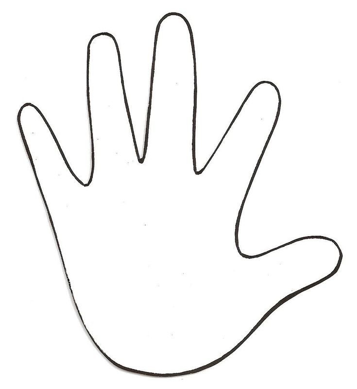 Трафарет ладошки