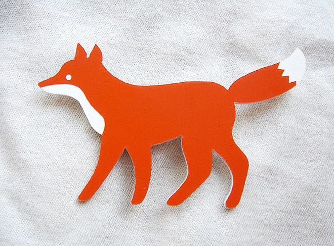 Трафарет лиса для детей