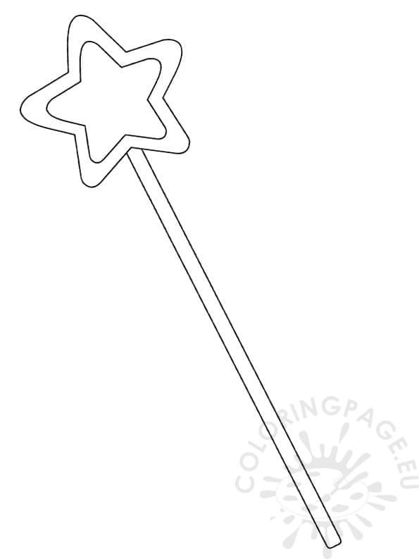 Волшебная палочка трафарет