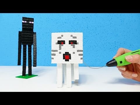 Майнкрафт из 3д ручки