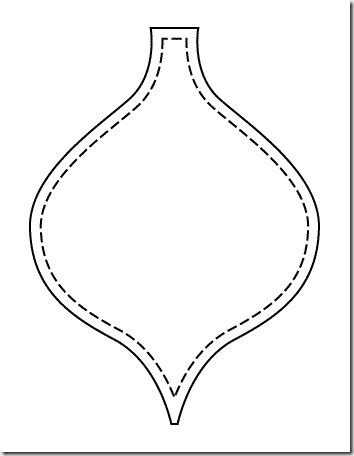 Трафареты елочный шарик из фетра