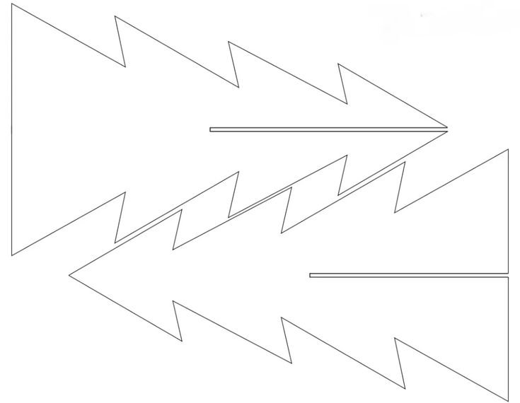 Елочка трафарет