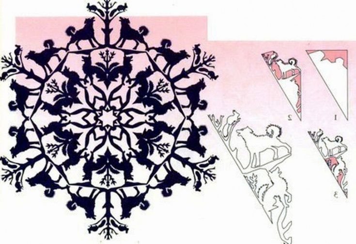 Схемы снежинок