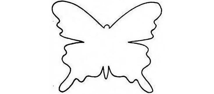 Трафареты бабочек для декора стены