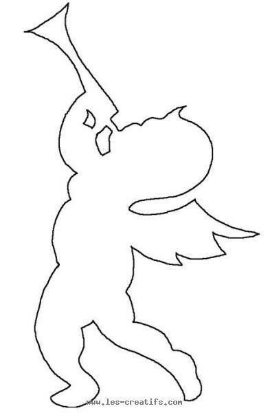 Шаблон ангелочка из бумаги