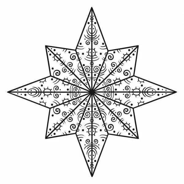 Восьмиконечная звезда Вифлеемская звезда