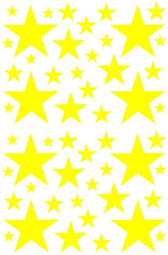 Звездочки для печати цветные