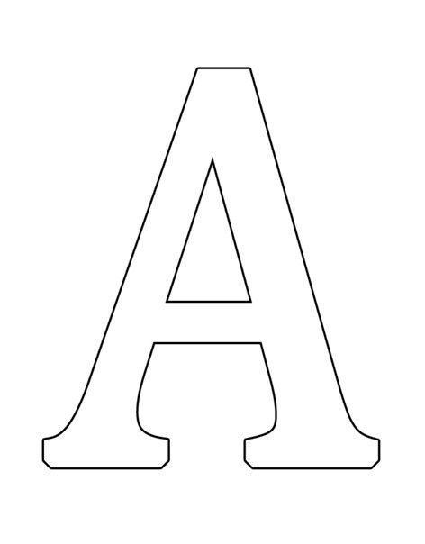 Трафарет букв