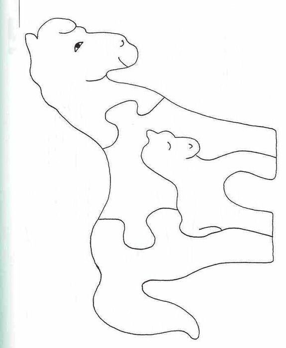 Трафареты пазлов для выпиливания лобзиком