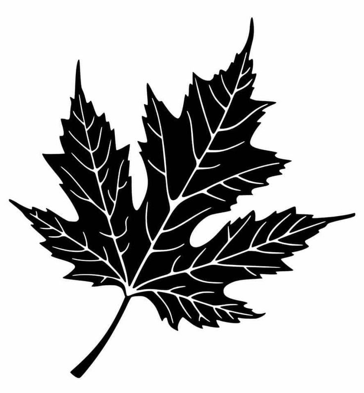 Трафарет листочка