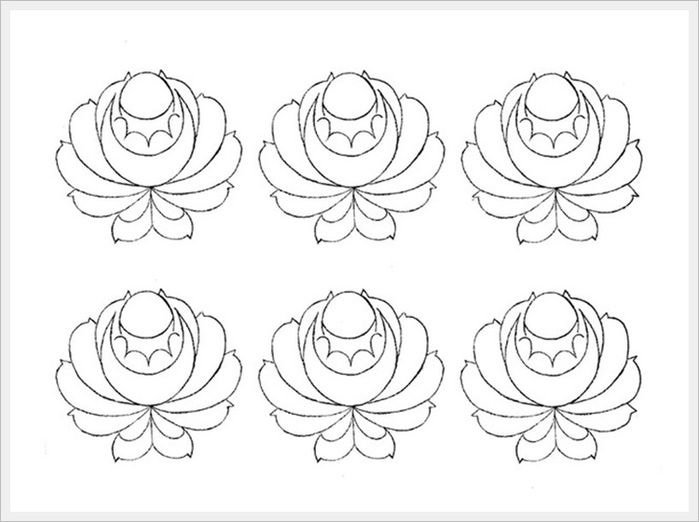 Шаблоны для рисования цветов