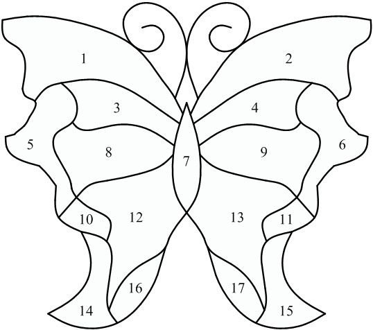 Витраж шаблон