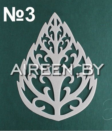Лист резной шаблон