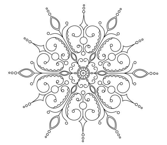 Точечная роспись трафареты