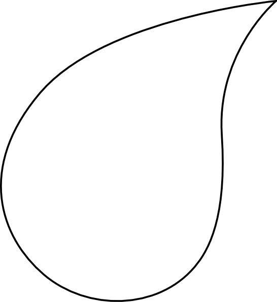 Трафарет капли