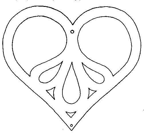 Сердечко шаблон