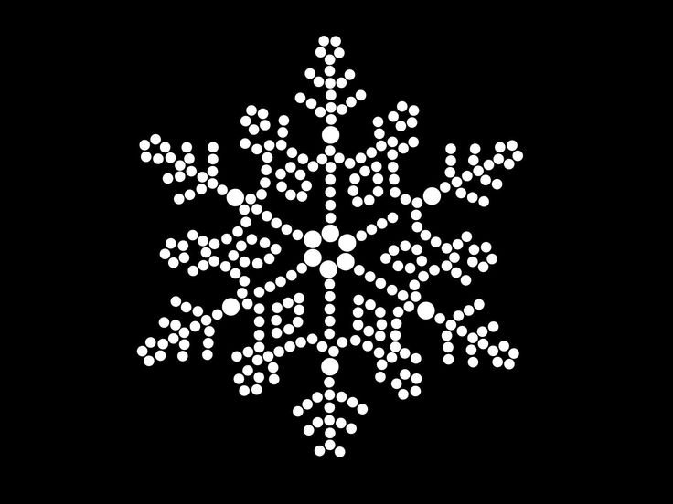 Снежинка из страз