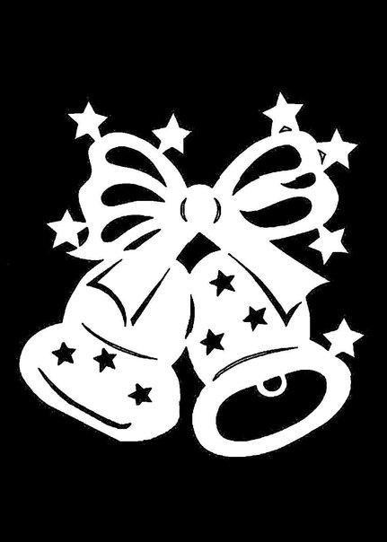 Украшения на окна на новый год трафареты