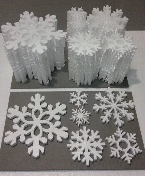 Снежинка пенопласт