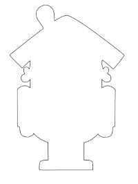 Щелкунчик из пряника шаблон