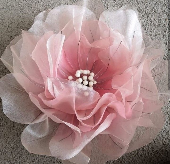 Цветы из вуали