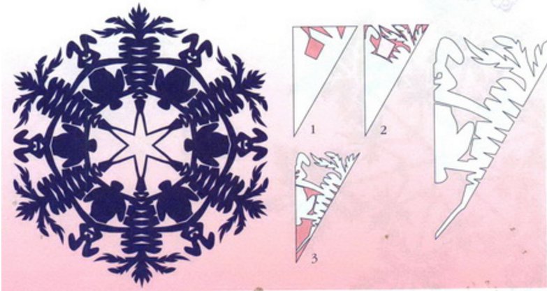 Снежинки с животными