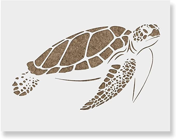 Трафарет черепахи для вырезания