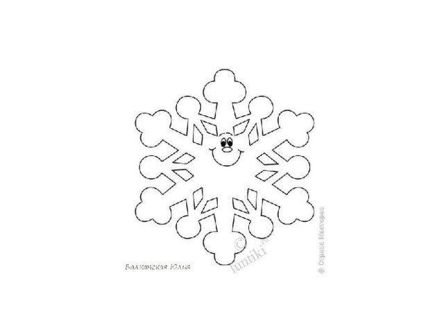 Шаблоны снежинок