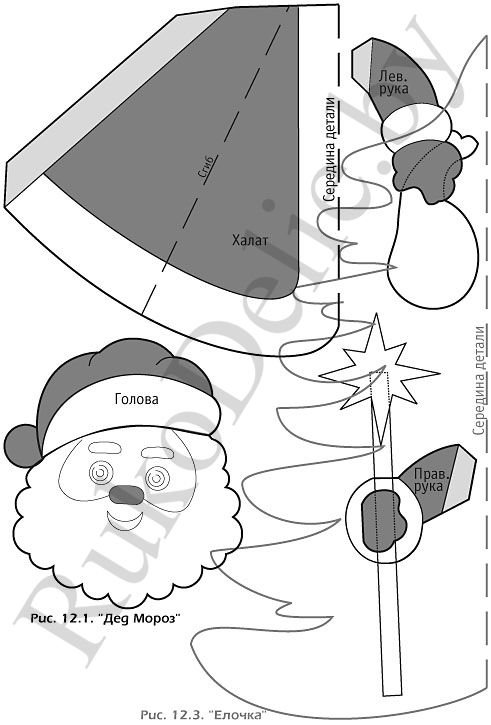 Дед Мороз развертка