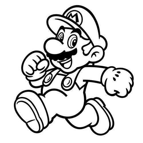 Разукрашку Марио супер Марио