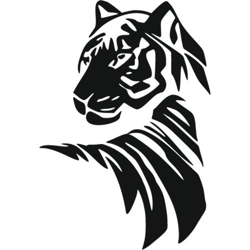 Наклейки на авто тигр