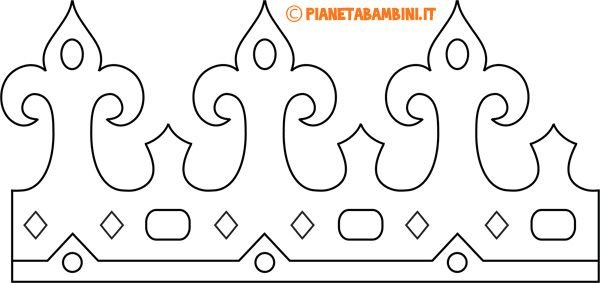 Корона трафарет