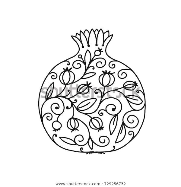 Гранат для раскрашивания