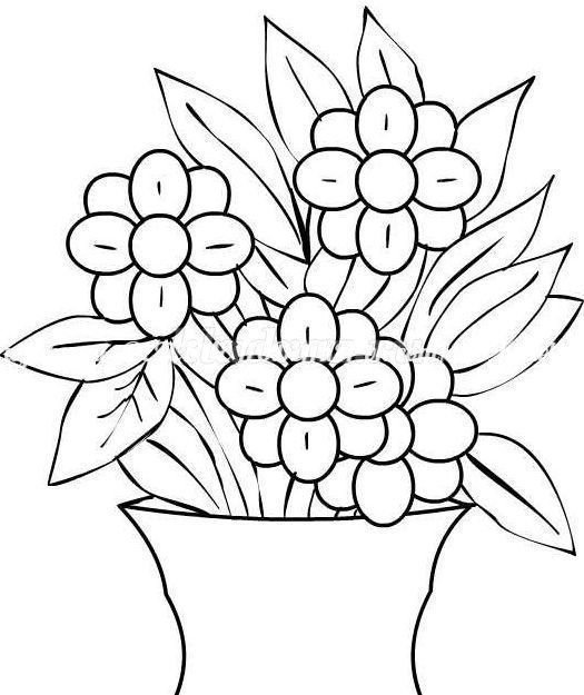 Цветы раскраска для детей