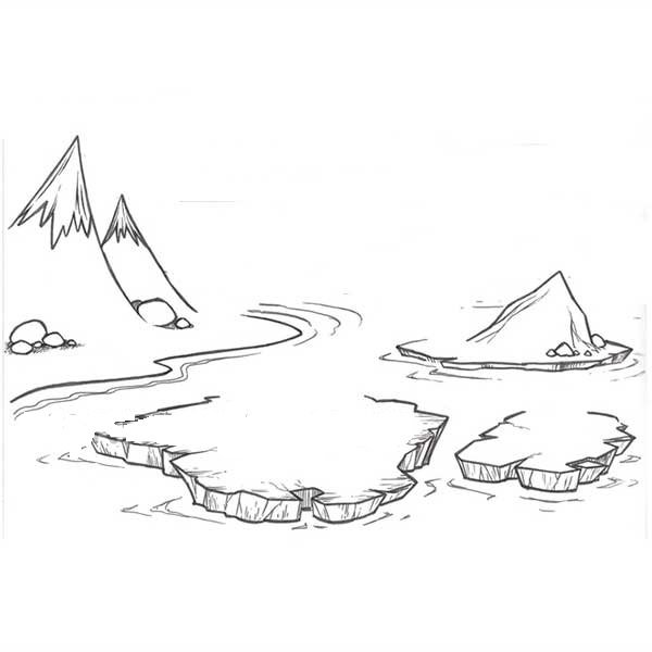 Нарисовать Арктику карандашом