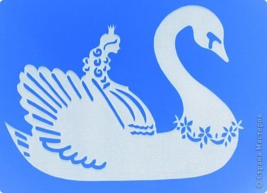 Лебедь для вырезания