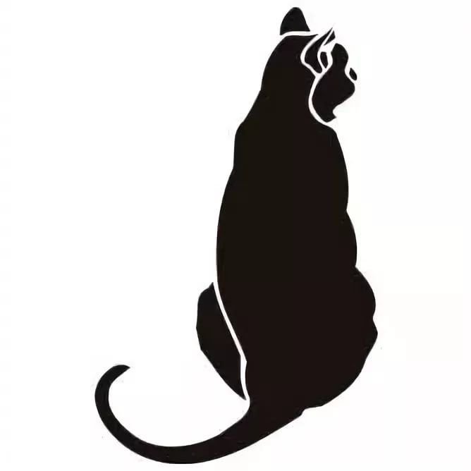 Трафарет кошки
