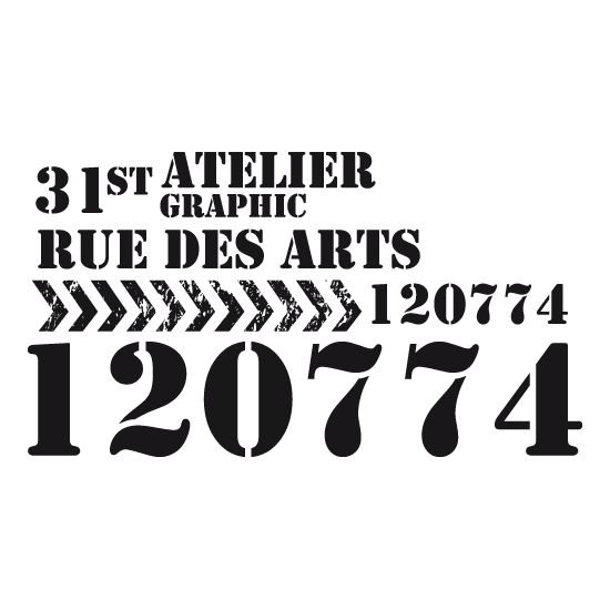 Трафаретные надписи