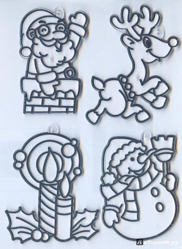 Трафареты для витражных красок