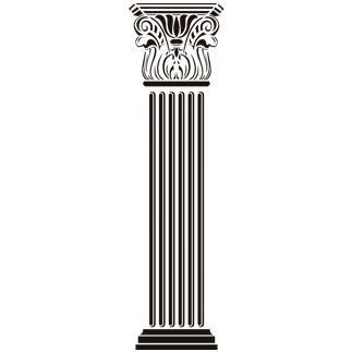 Древнегреческие колонны векторные